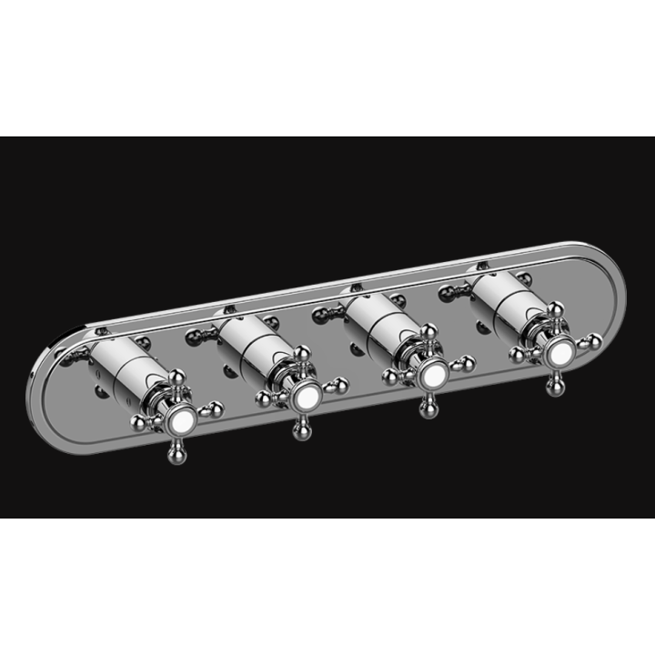 Bateria natryskowa Graff Lauren podtynkowa 4- drożna E-8088H-C2E0-PC