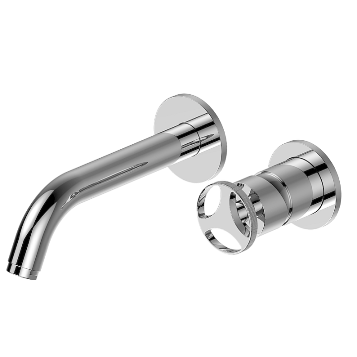 Bateria umywalkowa ścienna z wylewką 19 cm GRAFF HARLEY chrom E-6135-C19W-PC-T