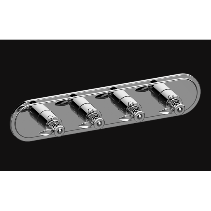 Bateria natryskowa Graff Topaz podtynkowa 4- drożna chrom E-8088H-LM14E0-PC