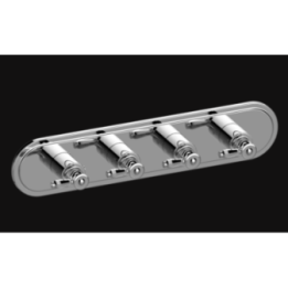 Bateria natryskowa Graff Topaz podtynkowa 4- drożna chrom E-8088H-LM63E0-PC