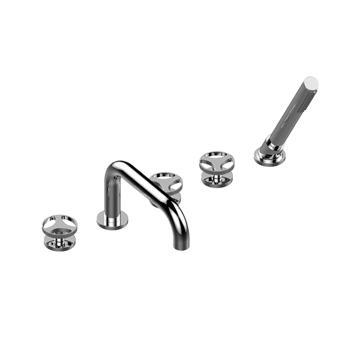 Bateria wannowa stojąca ze słuchawką prysznicową GRAFF HARLEY chrom E-6751-C19B-PC