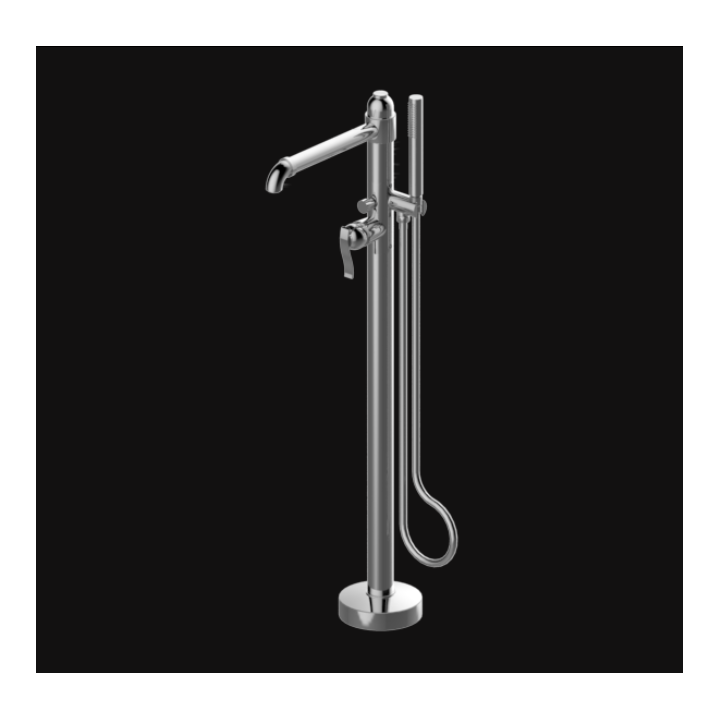 Bateria wannowa Graff Bali wolnostojąca chrom E-2154-LM20N-PC