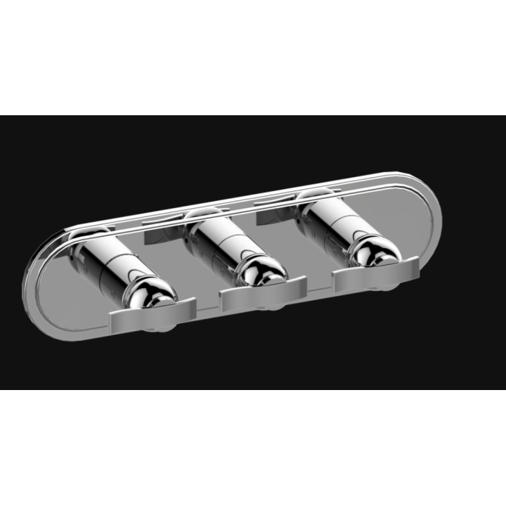 Bateria natryskowa Graff Bali podtynkowa 3- drożna chrom E-8087H-LM20E0-PC