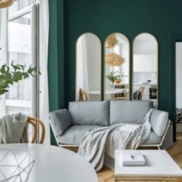 LUSTRO AMBIENT SLIM – ZŁOTA RAMA 50x115cm GieraDesign AMB/SL/G/50x115