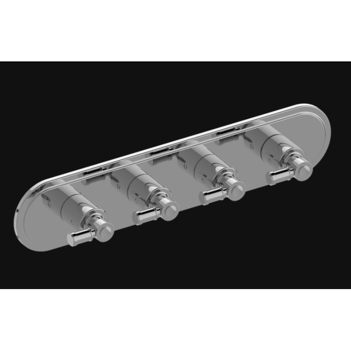 Bateria natryskowa Graff Bali podtynkowa 4- drożna chrom E-8088H-LM21E0-PC