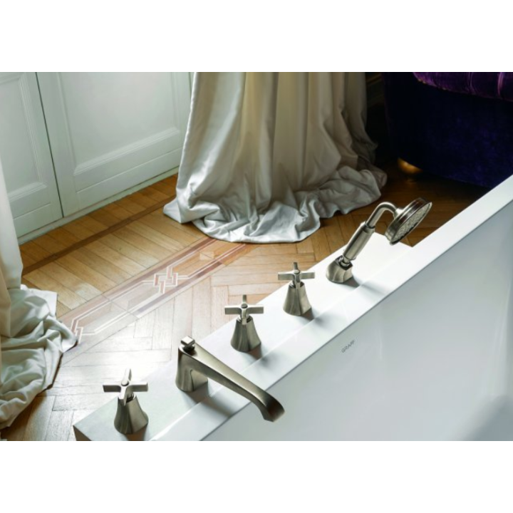Bateria wannowa Graff Finneza Due stojąca z zestawem prysznicowym chrom E-6853-C15B-PC