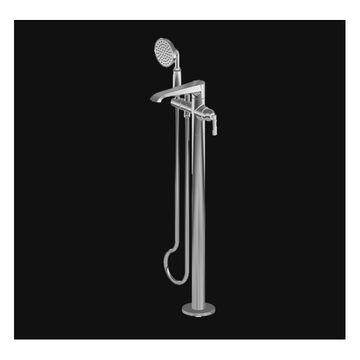 Bateria wannowa Graff Finneza Due wolnostojąca chrom E-6857-LM47N-PC