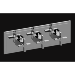 Bateria natryskowa Graff Finneza Due podtynkowa 3- drożna chrom E-8178H-C15E0-PC