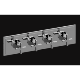 Bateria natryskowa Graff Finneza Due podtynkowa 4- drożna chrom E-8179H-C15E0-PC