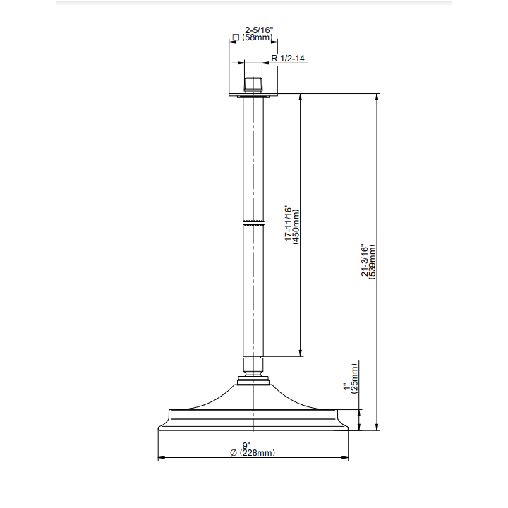 Deszczownica Graff Finneza Due chrom E-8377-PC