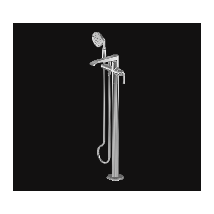 Bateria wannowa Graff Finezza Uno wolnostojąca z zestawem prysznicowym chrom E-6854-LM47N-PC