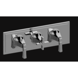 Bateria natryskowa Graff Finezza Uno podtynkowa 3- drożna chrom E-8078H-2L1C-PC