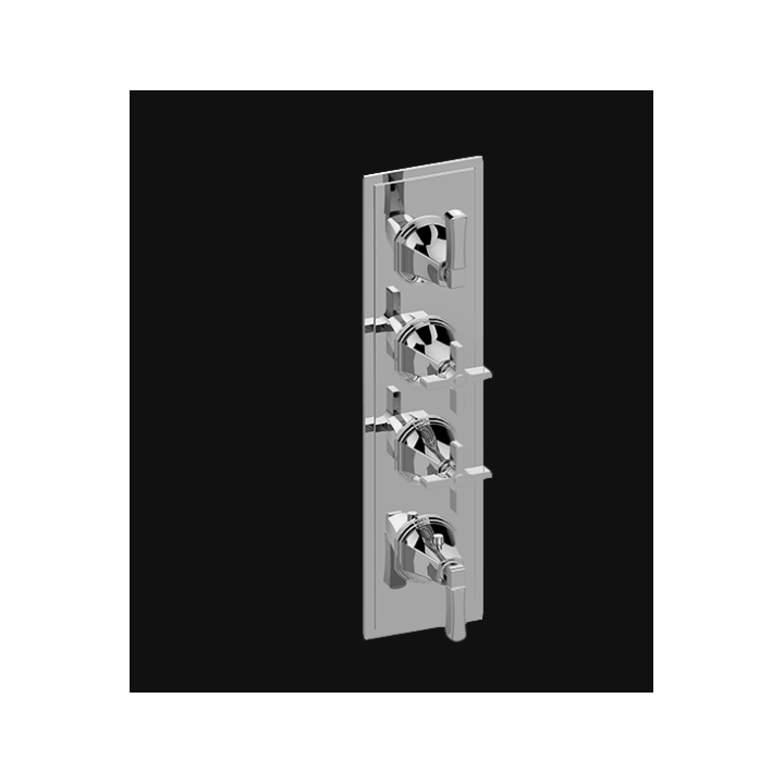 Bateria natryskowa Graff Finezza Uno podtynkowa 4- drożna chrom E-8079-2L2C-PC