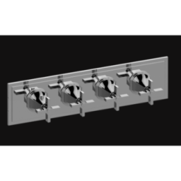 Bateria natryskowa Graff Finezza Uno podtynkowa 4- drożna chrom E-8079H-C15E0-PC