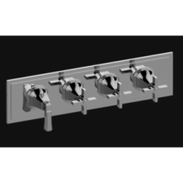 Bateria natryskowa Graff Finezza Uno podtynkowa 4- drożna chrom E-8079H-1L3C-PC