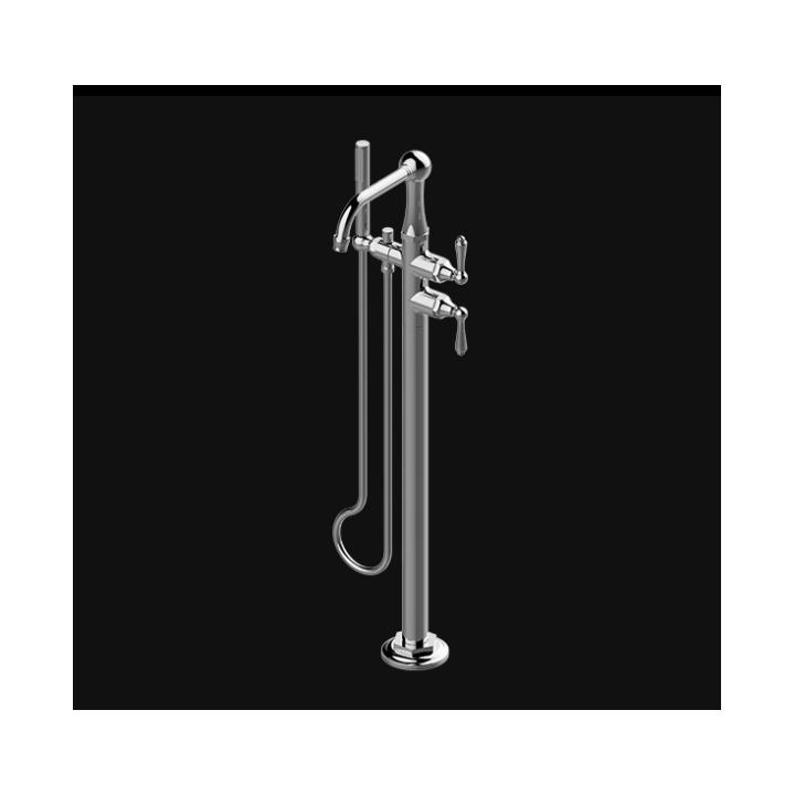 Bateria wannowa Graff Camden wolnostojąca chrom E-6954-LM48N-PC