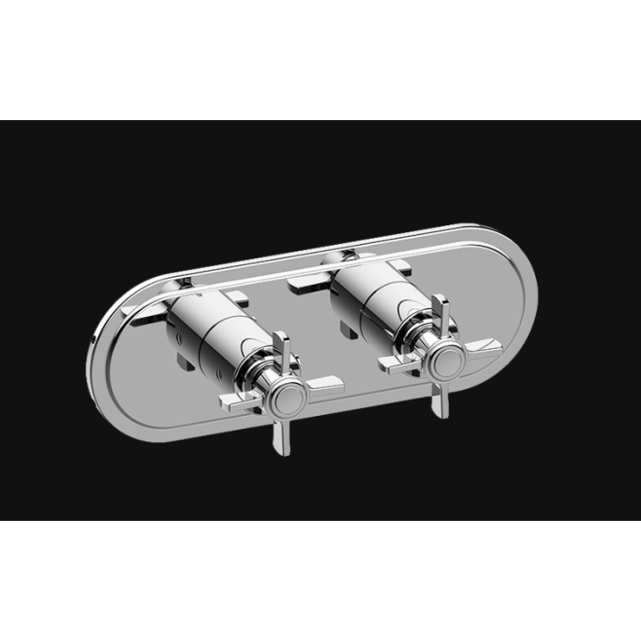 Bateria natryskowa Graff Camden podtynkowa 2- drożna chrom E-8086H-C16E0-PC