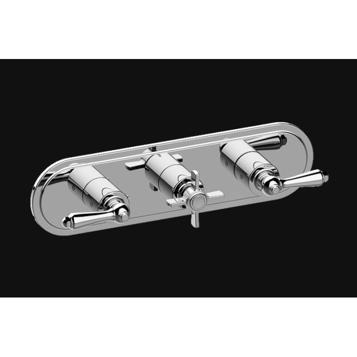 Bateria natryskowa Graff Camden podtynkowa 3- drożna chrom E-8087H-ALM48C16-PC