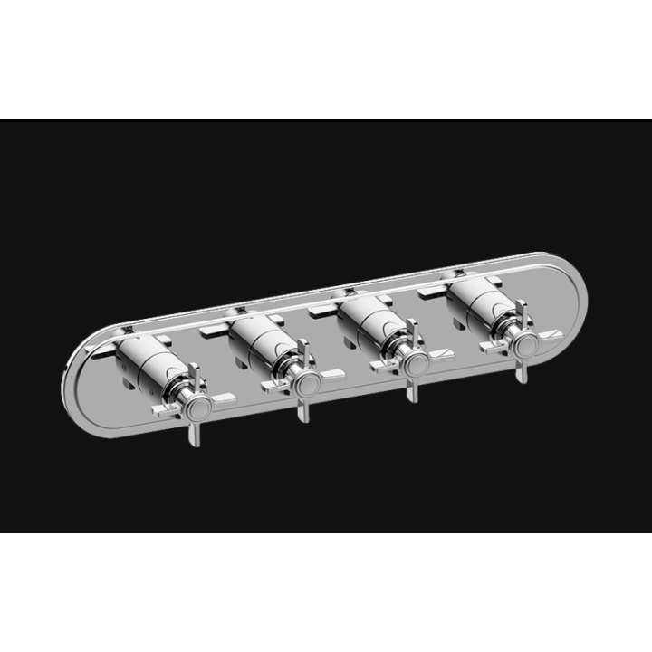 Bateria natryskowa Graff Camden podtynkowa 4- drożna chrom E-8088H-C16E0-PC
