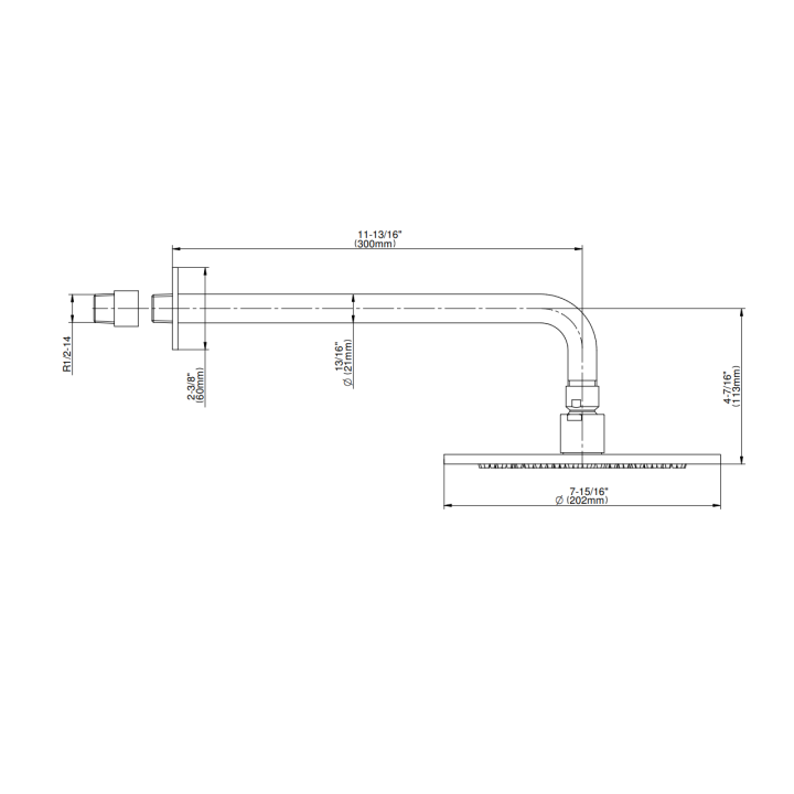 Deszczownica Graff M.E/M.E.25 chrom E-8301-PC