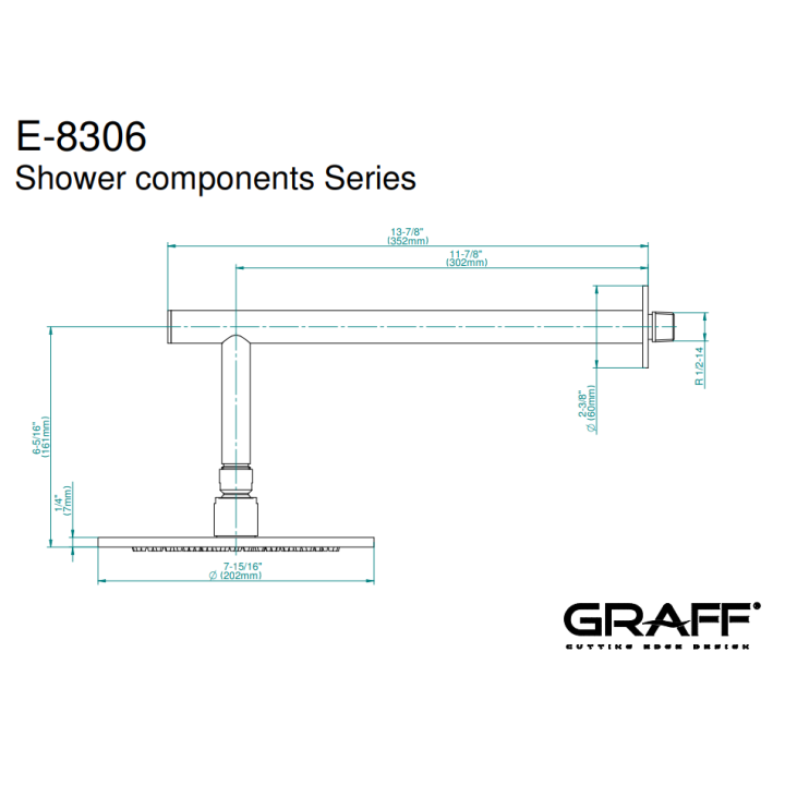 Deszczownica Graff M.E/M.E.25 chrom E-8306-PC