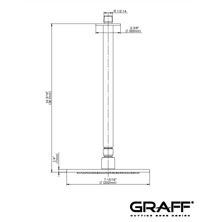 Deszczownica Graff M.E/M.E.25 chrom E-8311-PC