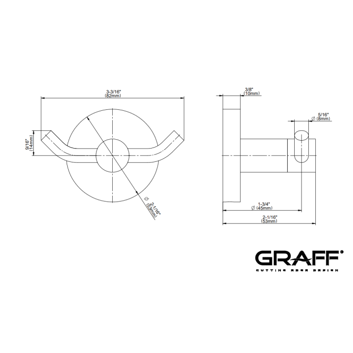 Haczyk Graff M.E/M.E.25 chrom E-9135-PC