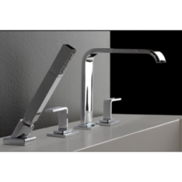 Bateria wannowa Graff Immersion z zestawem prysznicowym chrom E-2356-LM40-PC