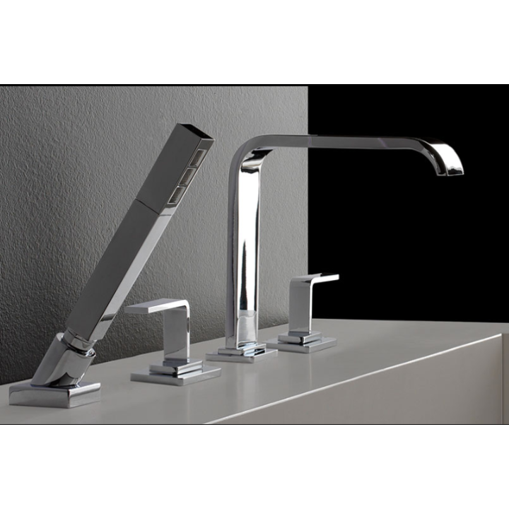 Bateria wannowa Graff Immersion z zestawem prysznicowym chrom E-2356-LM40-PC