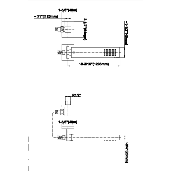 Zestaw natryskowy Graff Immersion chrom E-8649-PC