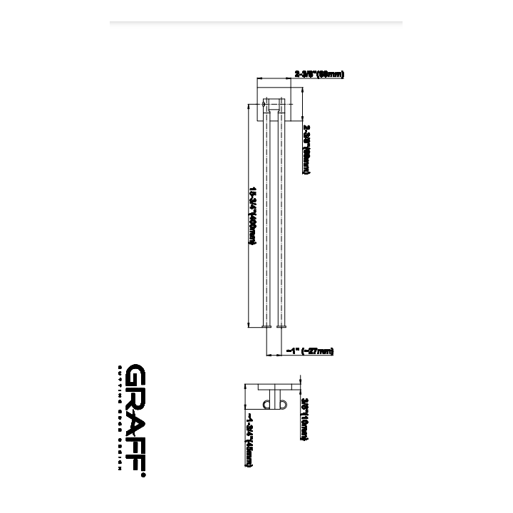 Wieszak na ręcznik Graff Immersion chrom E-9103-PC