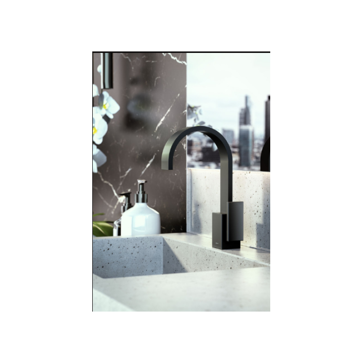 Jednouchwytowa bateria umywalkowa Sade chrom E-1800-LM36-PC