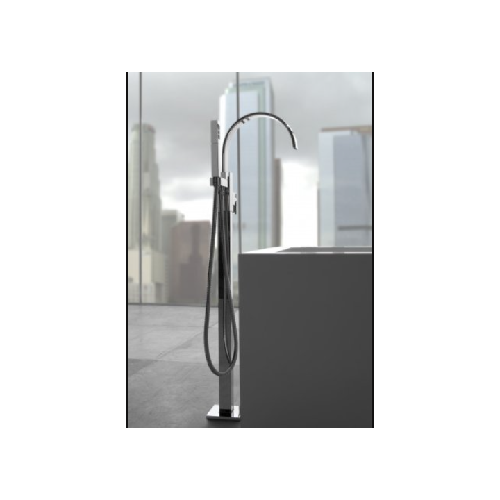 Bateria wannowa Graff Sade wolnostojąca chrom E-1854-LM36N-PC