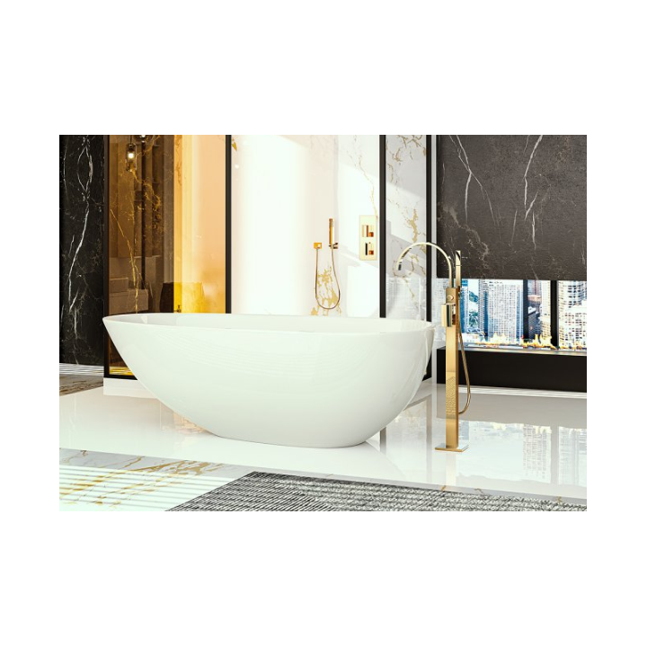 Bateria wannowa Graff Sade wolnostojąca chrom E-1854-LM36N-PC