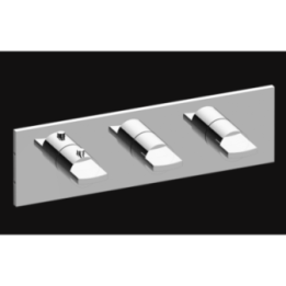 Bateria natryskowa Graff Sade podtynkowa 3- drożna chrom E-8057H-C14E0-PC