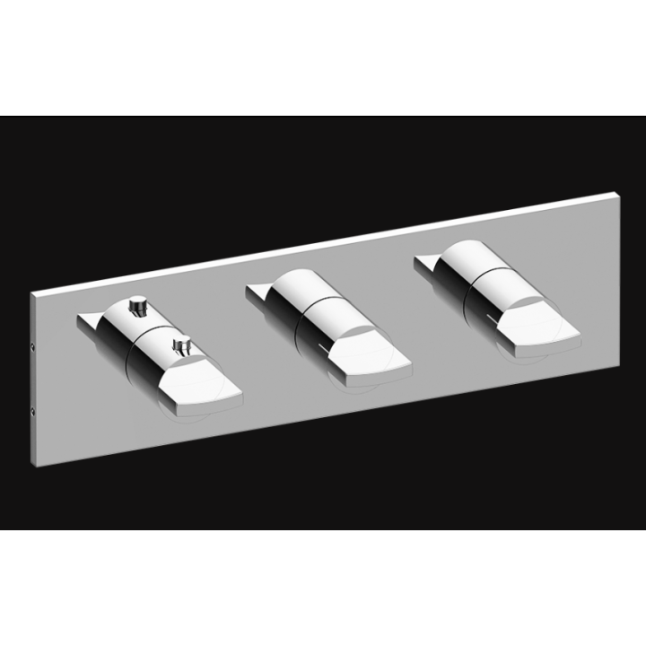Bateria natryskowa Graff Sade podtynkowa 3- drożna chrom E-8057H-C14E0-PC