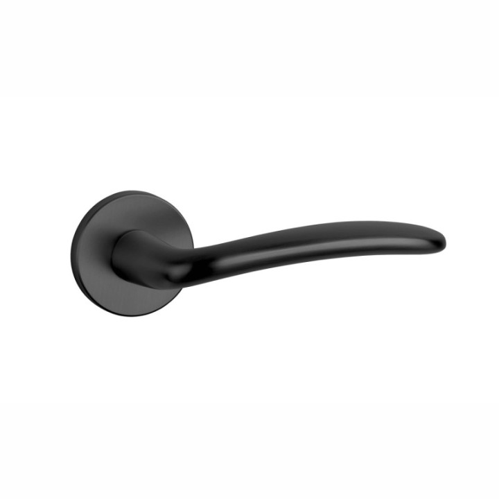 Klamka APRILE AMBROSIA ROZETA R SLIM 7MM czarny matowy ASAMBROSIAR7SBK