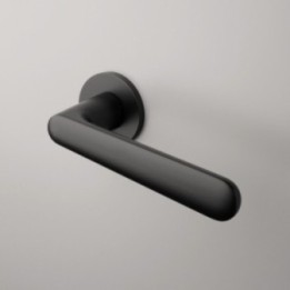 Klamka Enger APRILE ARIA ROZETA R SUPER SLIM 5MM czarny matowy ASARIAR5SBK