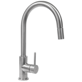 Bateria zlewozmywakowa ze stali nierdzewnej Omnires inox Y1255IN