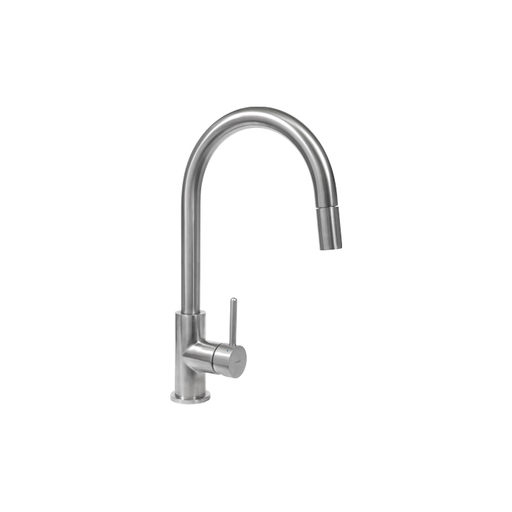 Bateria zlewozmywakowa ze stali nierdzewnej Omnires inox Y1255IN