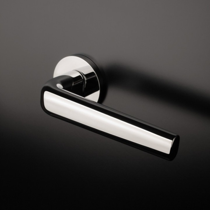 Klamka ENGER APRILE INULA ROZETA R SLIM 7MM chrom polerowany ATINULAR7SCP