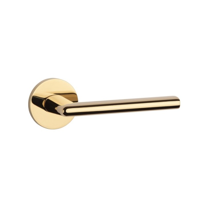 Klamka ENGER APRILE KALMIA ROZETA R SLIM 7MM złoty polerowany PVD ATKALMIAR7SGOLDPVD