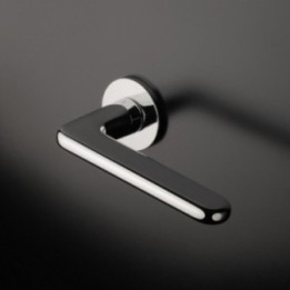 Klamka ENGER APRILE LIRA ROZETA R SUPER SLIM 5MM chrom polerowany ASLIRAR5SLC