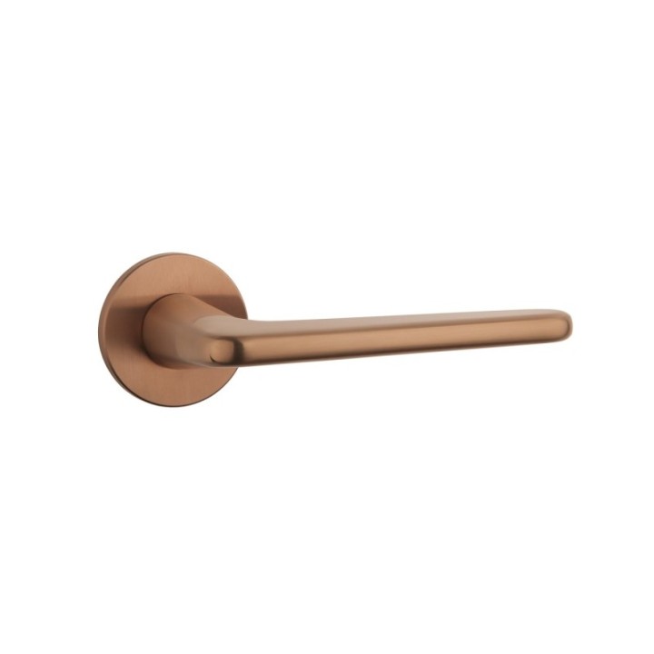 Klamka ENGER APRILE LIRA ROZETA R SUPER SLIM 5MM miedziany PVD ASLIRAR5SPNPVD