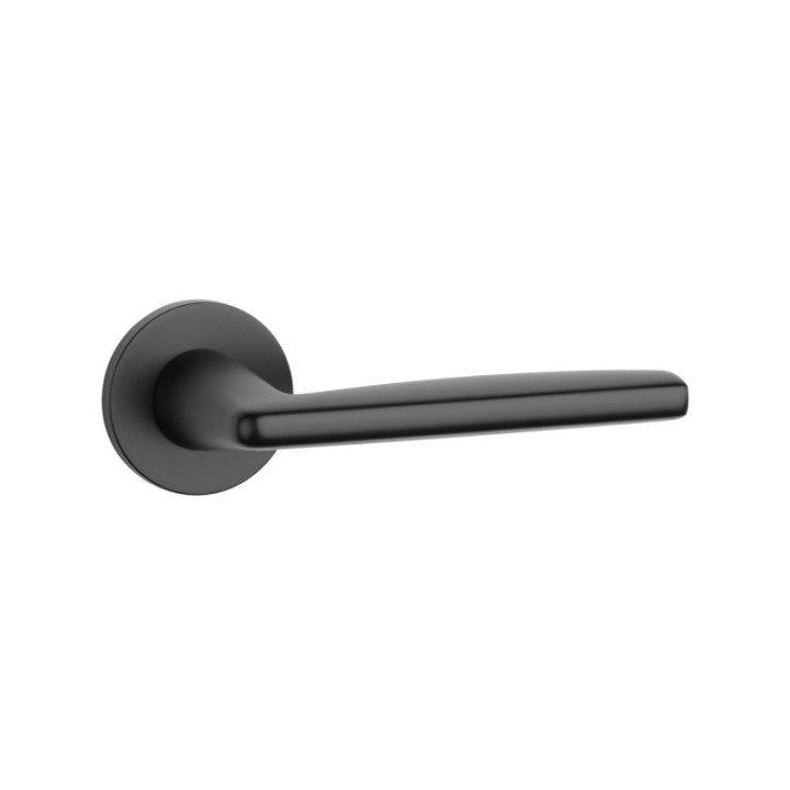 Klamka ENGER APRILE LUNA ROZETA R SLIM 7MM czarny matowy ATLUNAR7SBLACK