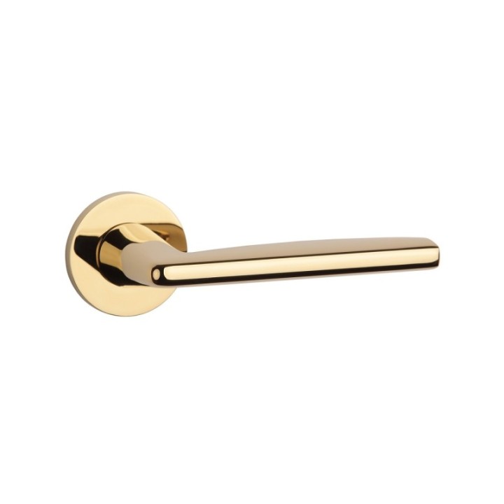 Klamka ENGER APRILE LUNA ROZETA R SLIM 7MM złoty polerowany PVD ATLUNAR7SGOLDPVD
