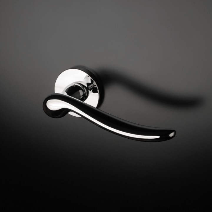 Klamka ENGER APRILE NERINA ROZETA R SLIM 7MM chrom polerowany ASNERINAR7SLC