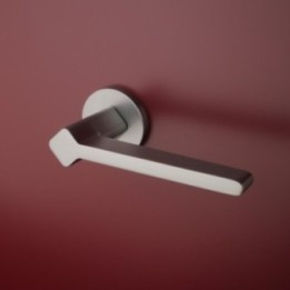 Klamka ENGER APRILE NINFEA ROZETA R SLIM 7MM chrom satynowy ASNINFEAR7SSC