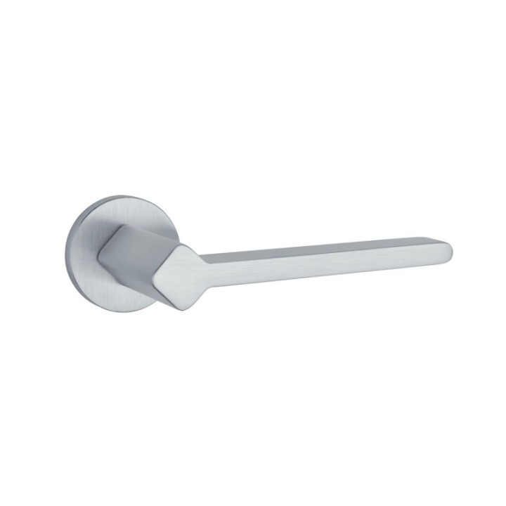 Klamka ENGER APRILE NINFEA ROZETA R SLIM 7MM chrom satynowy ASNINFEAR7SSC