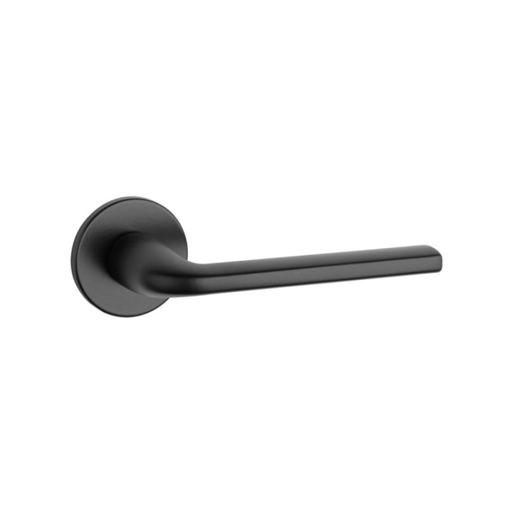 Klamka ENGER APRILE OLEANDRO ROZETA R SLIM 7MM czarny matowy ATOLEANDROR7SBLACK